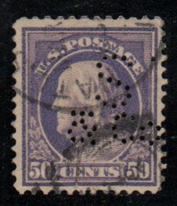 US #421 VF used, nice cancel, perf-in,  Fresh!