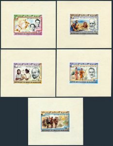 Mauritania 359-360,C177-C179,C180 imperf,deluxe,MNH. Nobel Prize winners,1977.