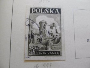 1946 A13P8F131 Polen Polska Poland Poland 5z Imperfect Used Stamp-