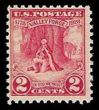 PCBstamps  US # 645 2c Valley Forge, MNH, (10)