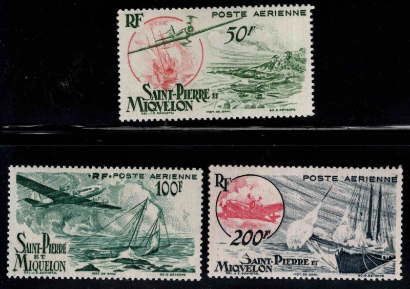 St. Pierre & Miquelon Scott C15-C17 MH* Set