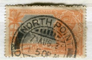 INDIA; 1935 GV Silver Jubilee issue 2.5a value fine North Point POSTMARK