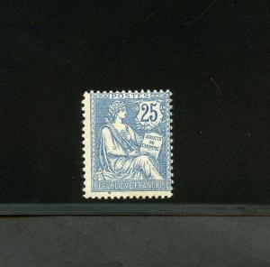 FRANCE MOUCHON RETOUCHED 25c  SCOTT#136  MAURY#127  MINT NEVER HINGED