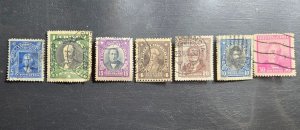 Stamp Columbia 1911-34 Historical Figures #71,98,104,114,181,182,185 used