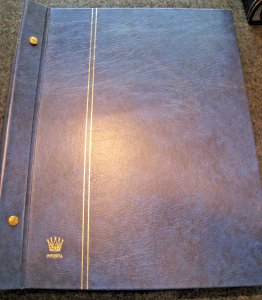 IMPORTA - COVER STOCK BOOK - 24 DOUBLE SIDED PAGES        USED       (JPB3)