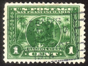 1913 US 1c, Used, Vasco Nunez de Balboa, Sc 397