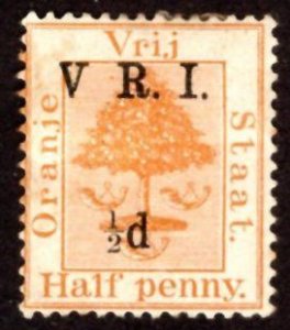 Orange River #44a Mint -No Period After 'V'- *Minor Fault* ~jm-3371