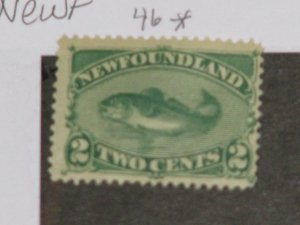 CANADA, NEWFOUNDLAND,SCOTT# 46, MINT HINGED