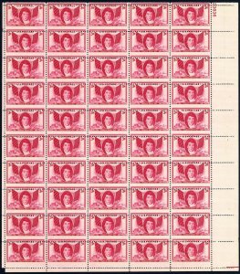 962, Mint NH 3¢ Misperforated Error Sheet of 50 Stamps - Stuart Katz