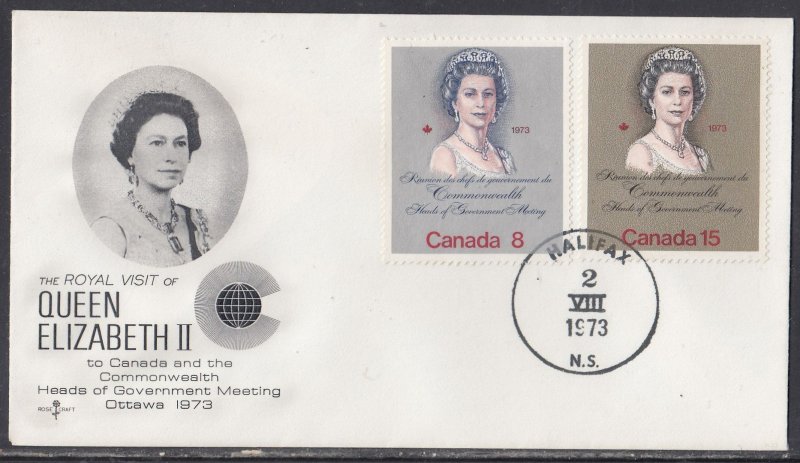 Canada Scott 620-1 FDC - Commonwealth Heads of Government