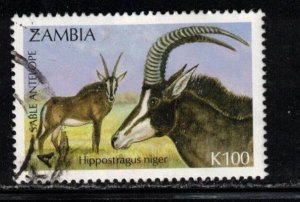 ZAMBIA Scott # 577 Used - Sable Antelope 2