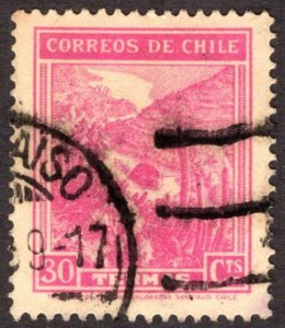 1938, Chile 30c, Used, Sc 202
