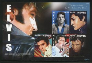 NEVIS  2021  ELVIS PRESLEY IMPERFORATE SHEET MINT NEVER HINGED