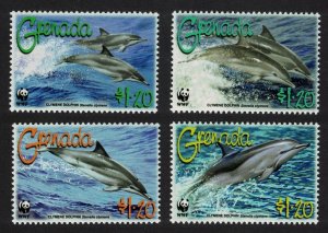 Grenada WWF Clymene Dolphin 4v 2007 MNH SC#3654a-d SG#5288-5291 MI#5925-5928