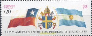 303373 MNH CHILE 1985 AMISTAD ENTRE LOS PUEBLOS
