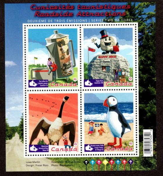 Canada 2397 Mint NH S/S Roadside Attractions!