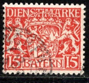 German States Bavaria Scottl # O12, used
