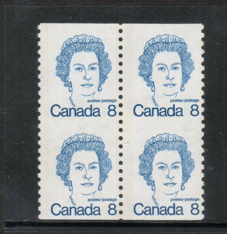 Canada #604vii Very Fine Never Hinged Block