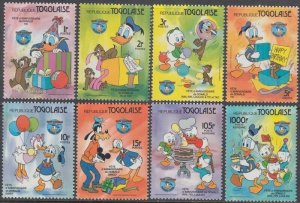 TOGO #1230-8 DONALD DUCK's FAMILY CELEBRATE DONALD'S 50th BIRTHDAY in STYLE