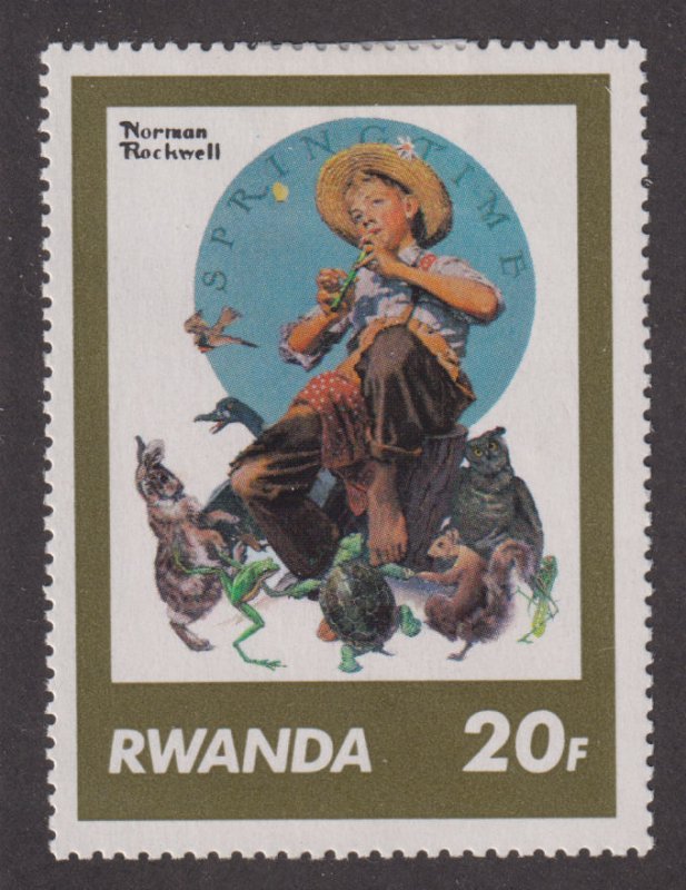 Rwanda 1032 Saturday Evening Post Covers 1981