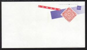 Canada Stamp on Stamp Postal Envelope Unused 