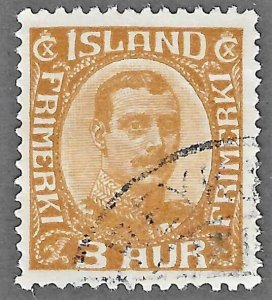 Iceland (1920) - Scott # 109,    Used