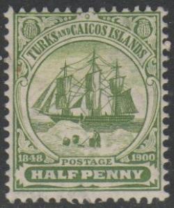 Turks & Caicos Islands 1905 