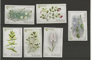 GB Local St Kilda 1969 Botanical imperforate set of 6 mint never hinged