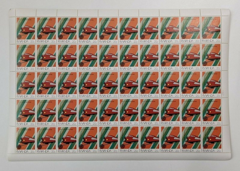 Rwanda 1983 - World Communications Year - 8v Sheets of 50 - Scott 1175-82 - MNH 