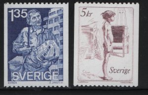 SWEDEN  1399-1400, MNH, 1982  Newspaper distributor , Graziella