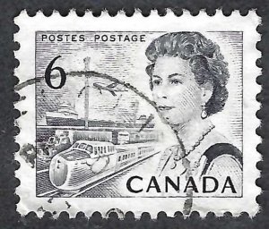 Canada #460 6¢ Queen Elizabeth II (1970). Die I. Used.