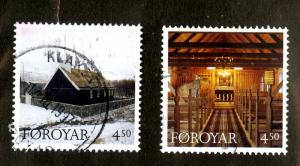 FAROE ISLANDS 328-9  USED  SCV  $2.50 BIN $1.00