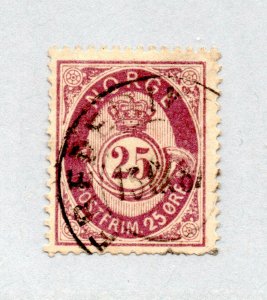 Norway - Sc# 25 used     -      Lot 0620389