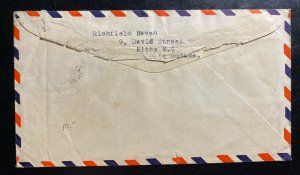 1947 Georgetown British Guiana Airmail Cover To yellow Springs OH Usa