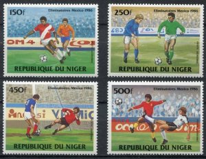 Niger 1984 MNH Stamps Scott C345-348 Sport Football Soccer