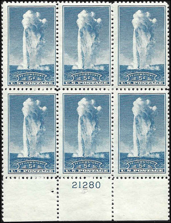 744 Mint,OG,NH... Plate Block of 6... SCV $11.00