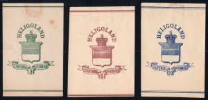 Heligoland (3) 1878 Newspaper Wrappers