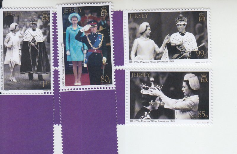 2019 Jersey Investure of HRH Prince of Wales (4) (Scott 2248-51) MNH