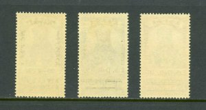 ETHIOPIA 1947 RESUMPTION OF AIRMAIL SET SCOTT#C18/20   MINT HINGED & NH