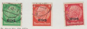 Germany Occupation - France Scott #N29-N31-N33 Stamp - Used Set