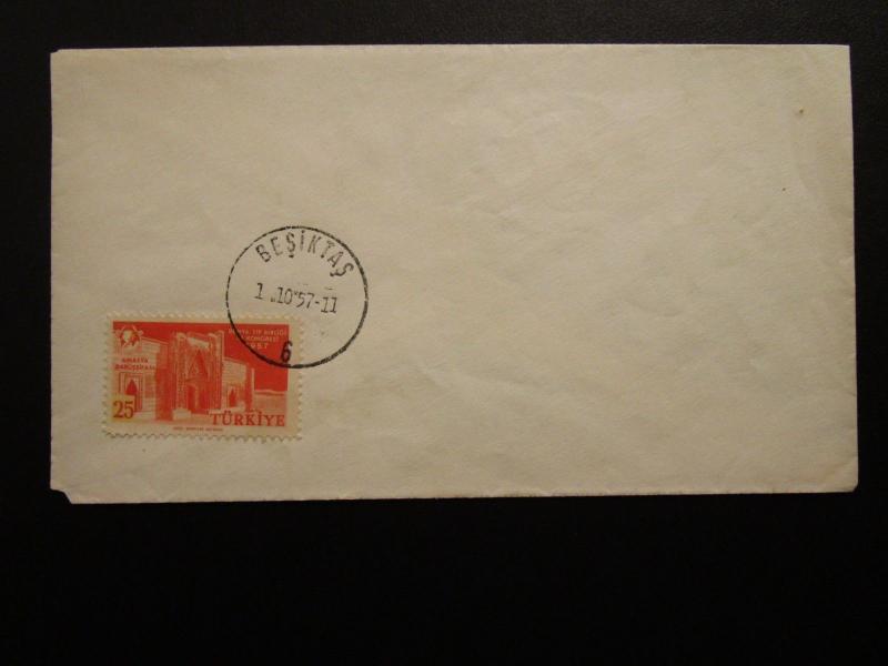 Turkey 1957 25k Congress Issue FDC / No Cachet / Unaddressed - Z7027