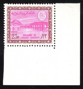 MOMEN: SAUDI ARABIA #413 1966-78 NO WMK FAISAL CARTOUCHE MINT NH OG LOT #65625