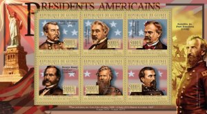 GUINEA - 2010 - Ulysses S. Grant - Perf 6v Sheet - Mint Never Hinged