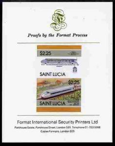 St Lucia 1986 Locomotives #5 (Leaders of the World) $2.25...