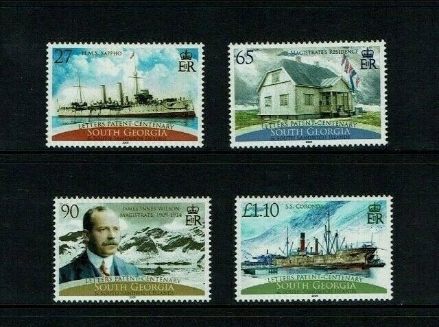 South Georgia, 2008, Centenary of Letters Patent, MNH set.