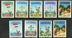 YEMEN 197-197h MNH SCV $6.65 BIN $3.50 SCOUTS