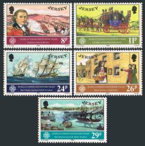 Jersey 310-314,MNH.Michel 303-307. World Communications Year WCY-1983.Battle,