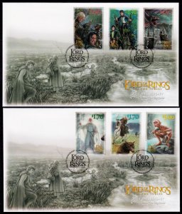 New Zealand 2022 Lord of the Rings First Day Cover FDC Set