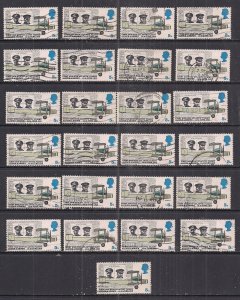 GB 1969 QE2 5d x 25 Anniversaries ( 2nd Issue ) SG 791 used ( 771 )