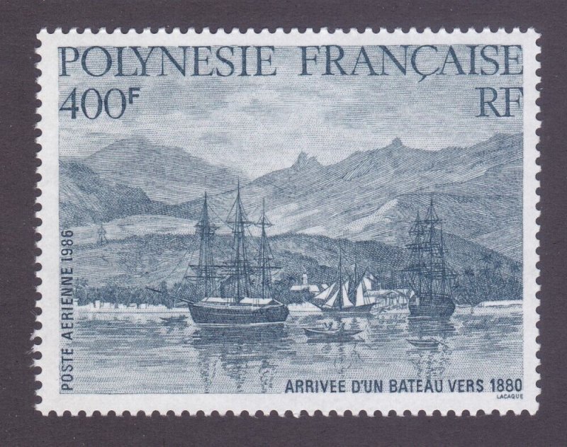 French Polynesia C218 MNH 1986 Arrival 0f a Boat circa 1880